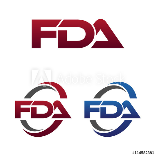 500x500 Modern Letters Initial Logo Vector Swoosh Red Blue Fda