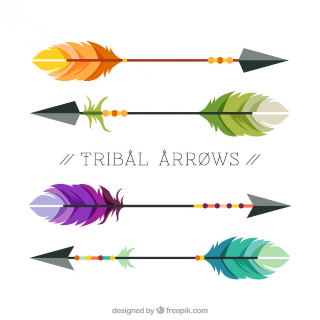 626x626 Colorful Tribal Arrows Vector Free Download