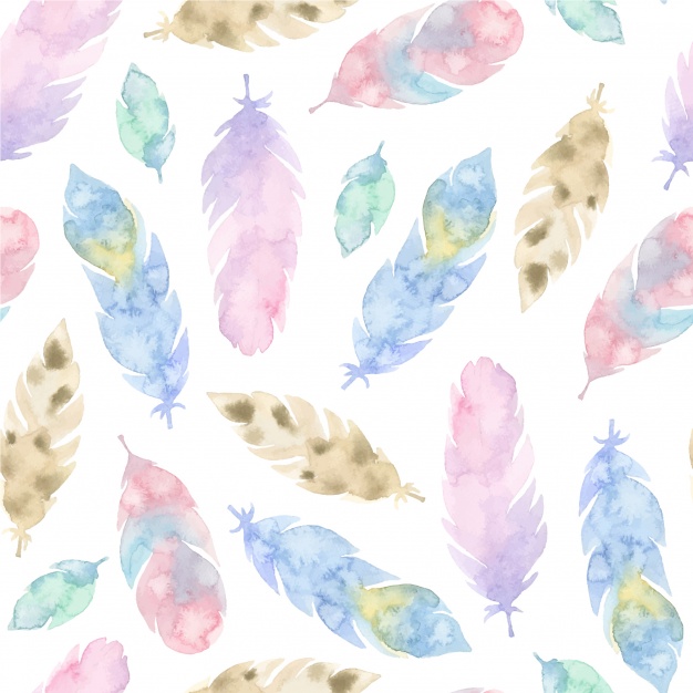 626x626 Multicolor Feathers Pattern Background Vector Premium Download