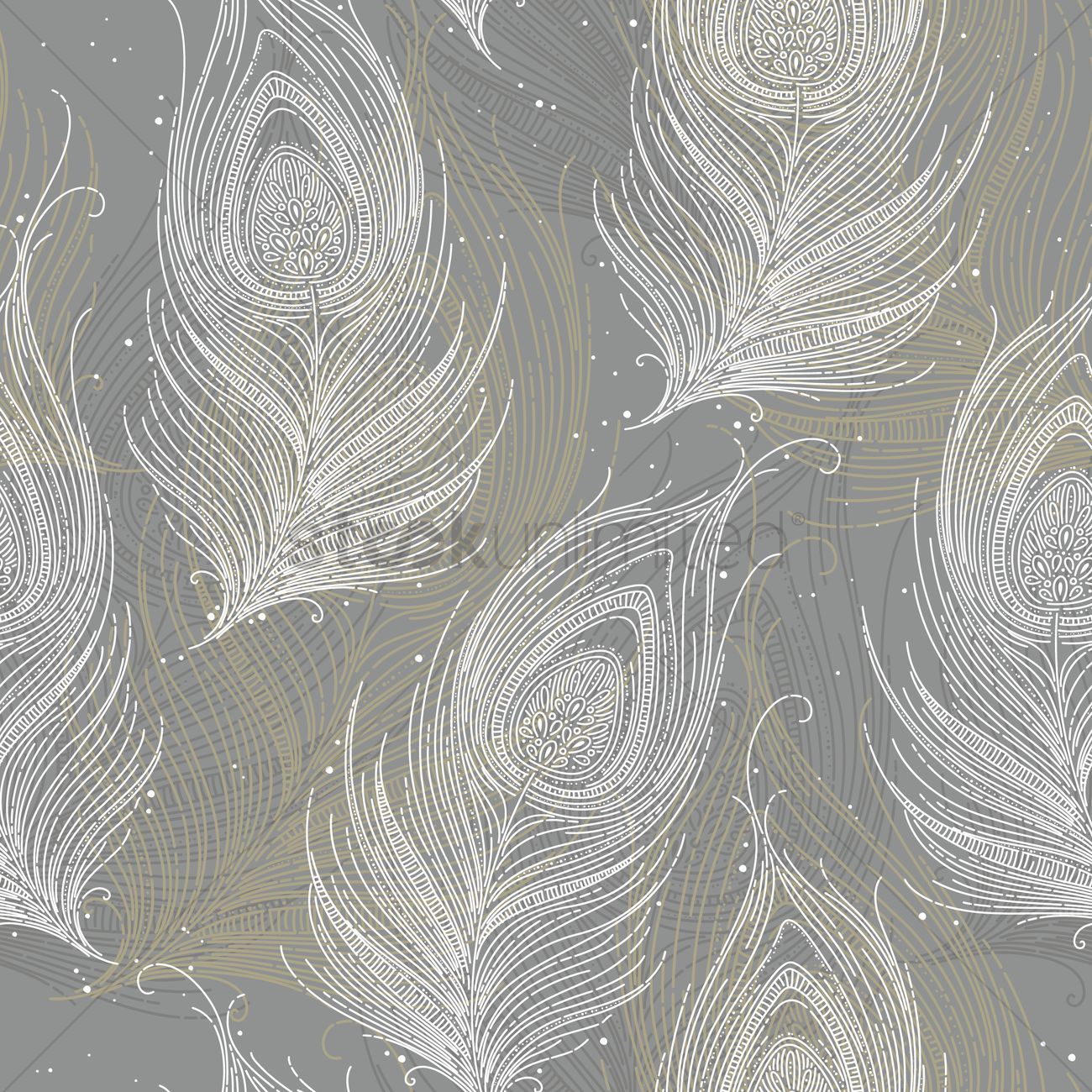 1300x1300 Peacock Feather Background Vector Image