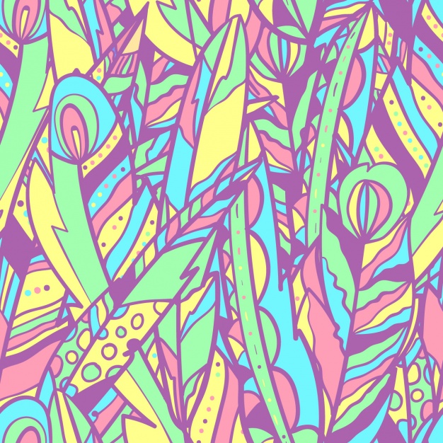 626x626 Colorful Feather Background Vector Free Download