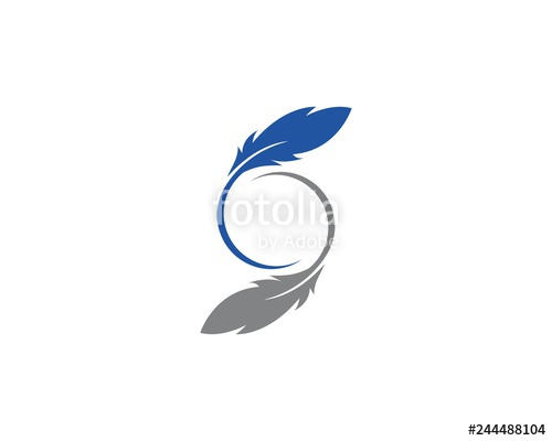 500x400 Feather Logo Vector Stock Image And Royalty Free Vector