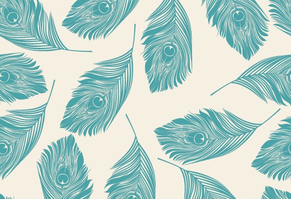 Free Vector Feather Patterns Freecreatives 600x412 Free Vector Feather Patterns Freecreatives