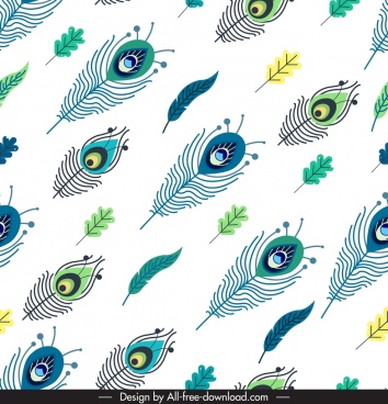 Feather Pattern Free Vector Download 354x368 Feather Pattern Free Vector Download