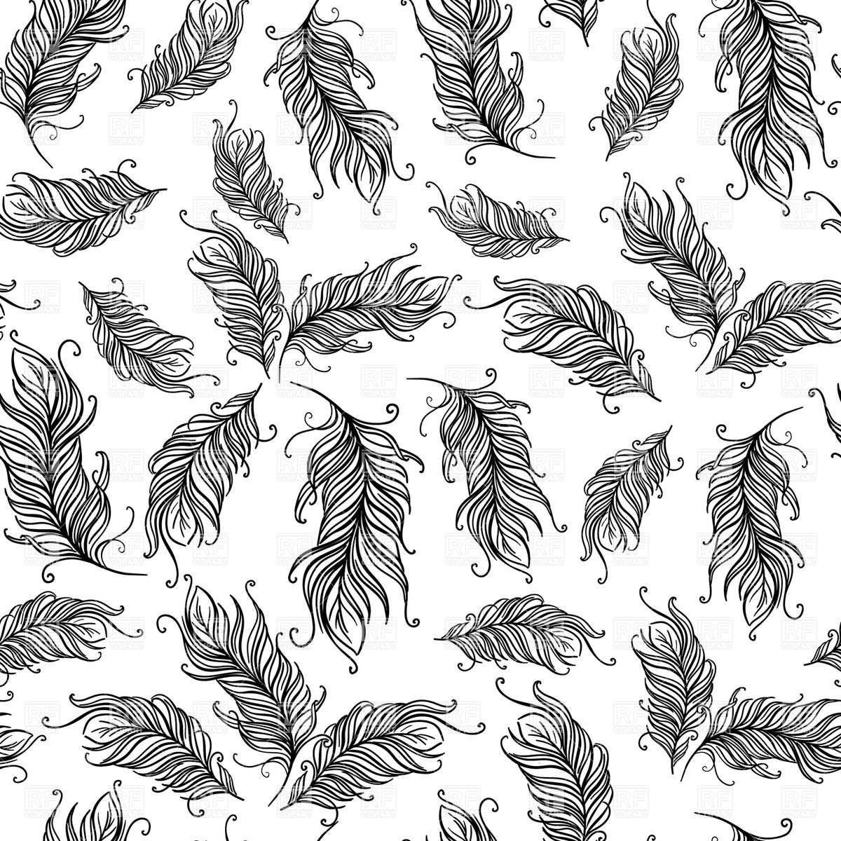 Download Feather Pattern Vector at Vectorified.com | Collection of ...