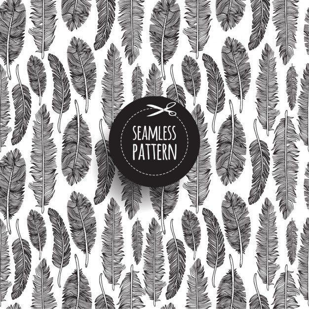 Black And White Tribal Feather Pattern Vector Free Download 626x626 Black And White Tribal Feather Pattern Vector Free Download