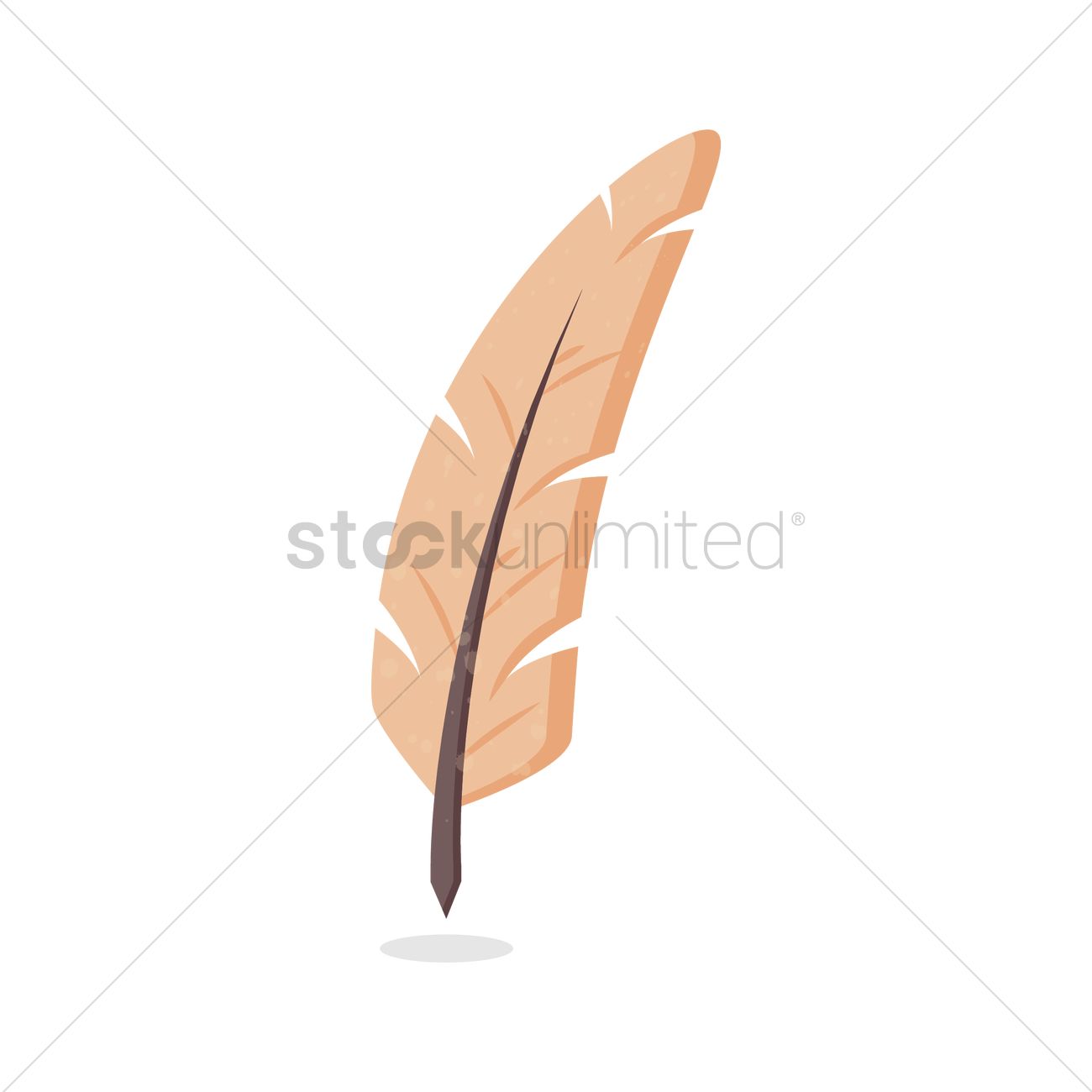 Feather Pen Vector Image 1300x1300 Feather Pen Vector Image