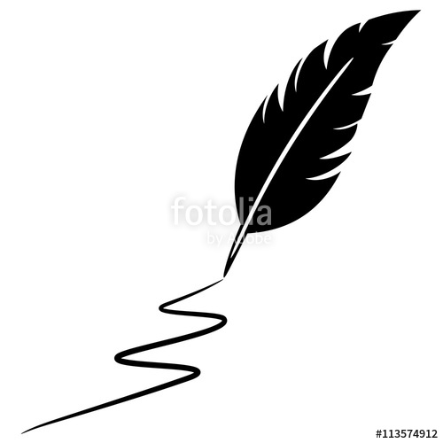 Feather Pen Silhouette Stock Image And Royalty Free Vector 500x500 Feather Pen Silhouette Stock Image And Royalty Free Vector