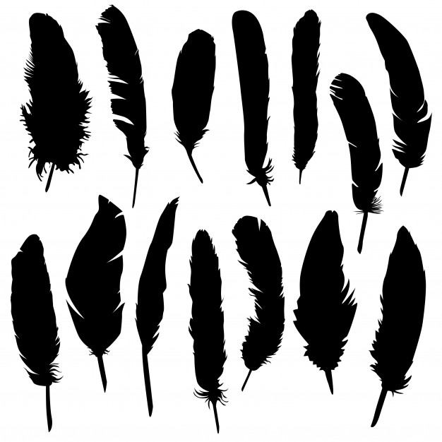 Download Feather Silhouette Vector at Vectorified.com | Collection ...