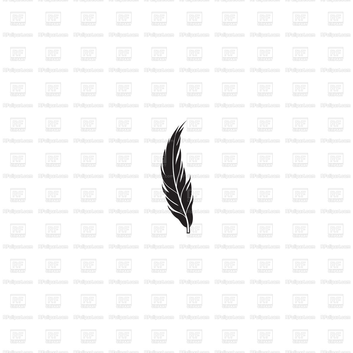 Feather Silhouette Vector Image Of Silhouettes, Outlines 1200x1200 Feather Silhouette Vector Image Of Silhouettes, Outlines