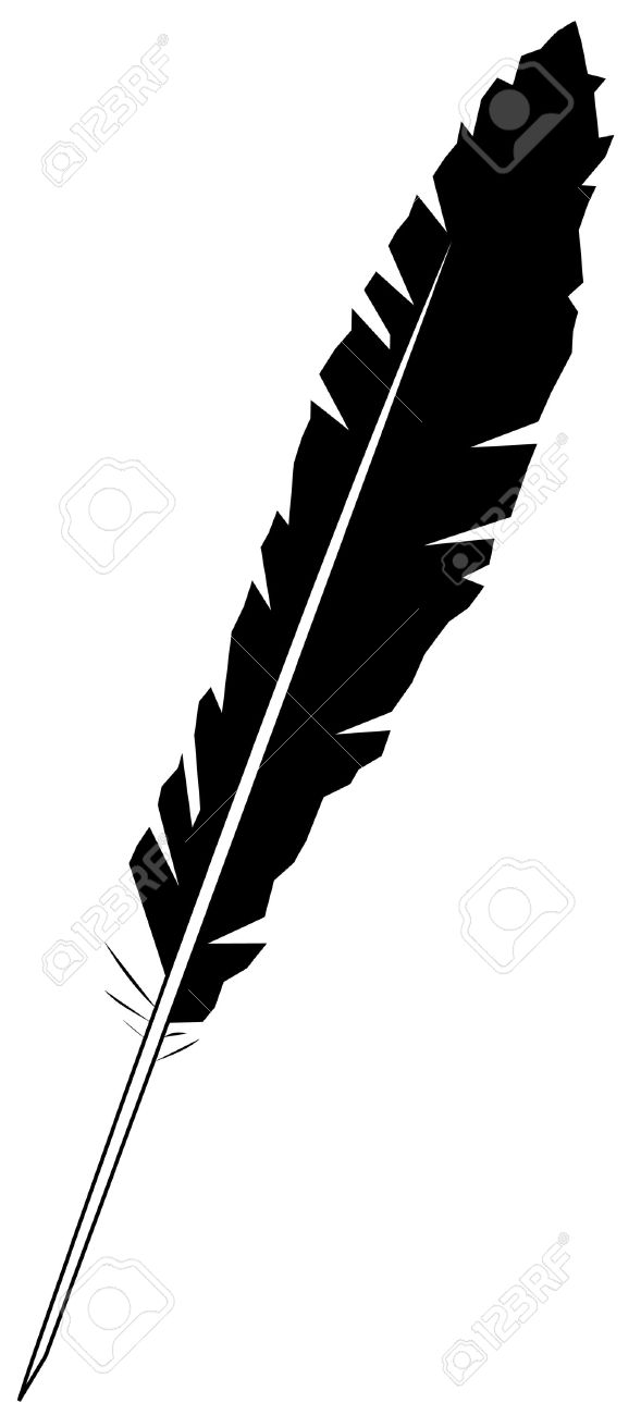 589x1300 Black Feather Silhouette