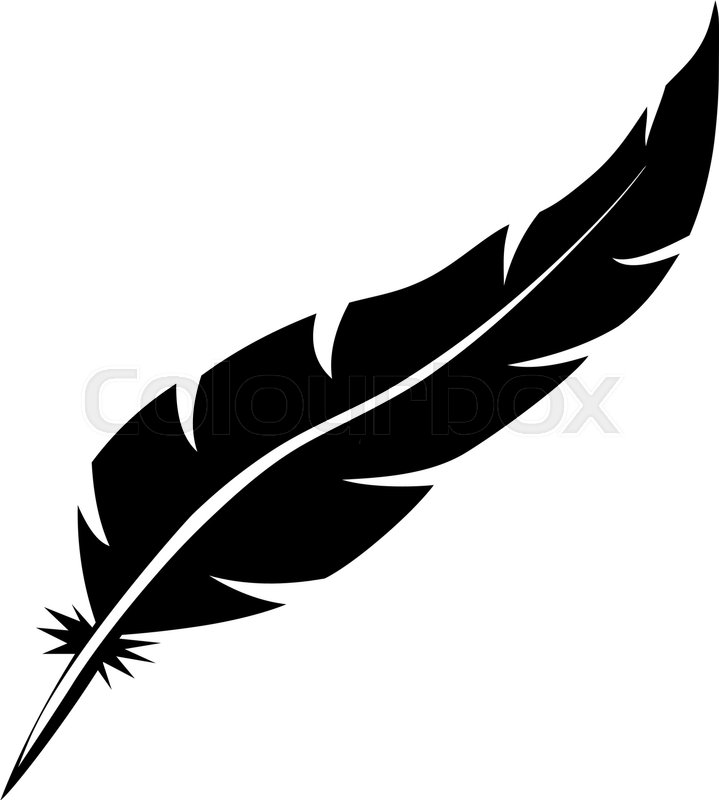 Blank Bird Feather Vector Shape Stock Vector Colourbox 719x800 Blank Bird Feather Vector Shape Stock Vector Colourbox