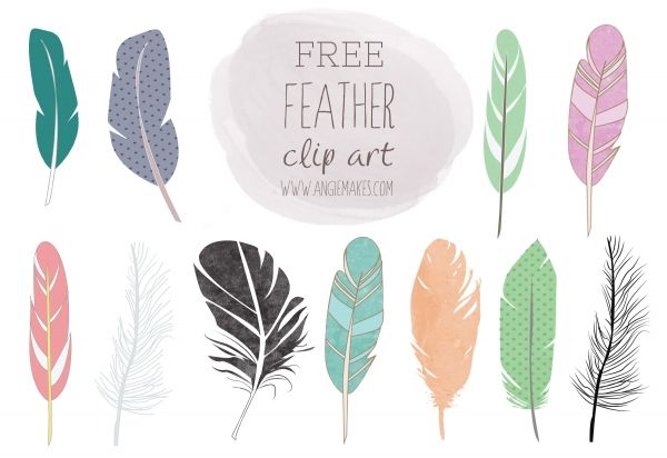 600x412 Free Feather Clip Art Artistic Inspiration! Feather Clip Art