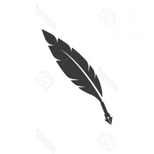 300x300 Photostock Vector Feather Vector Icon Template Handandbeak