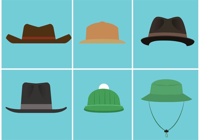 700x490 Free Vector Hat Set