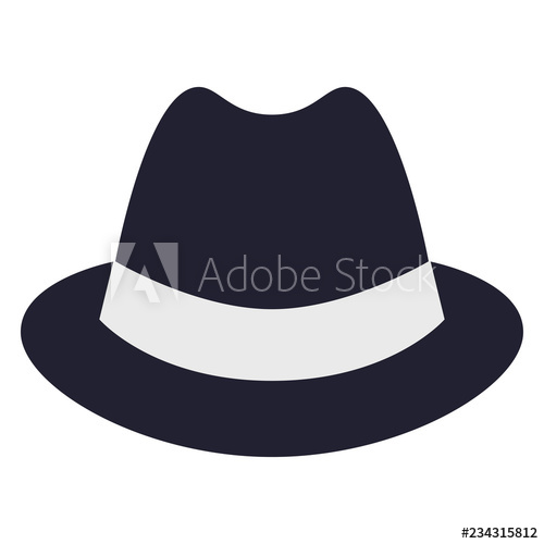 500x500 Man's Top Hat Label Top Hat Vector Illustration