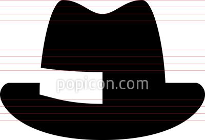 400x273 Fedora Hat Vector Icon