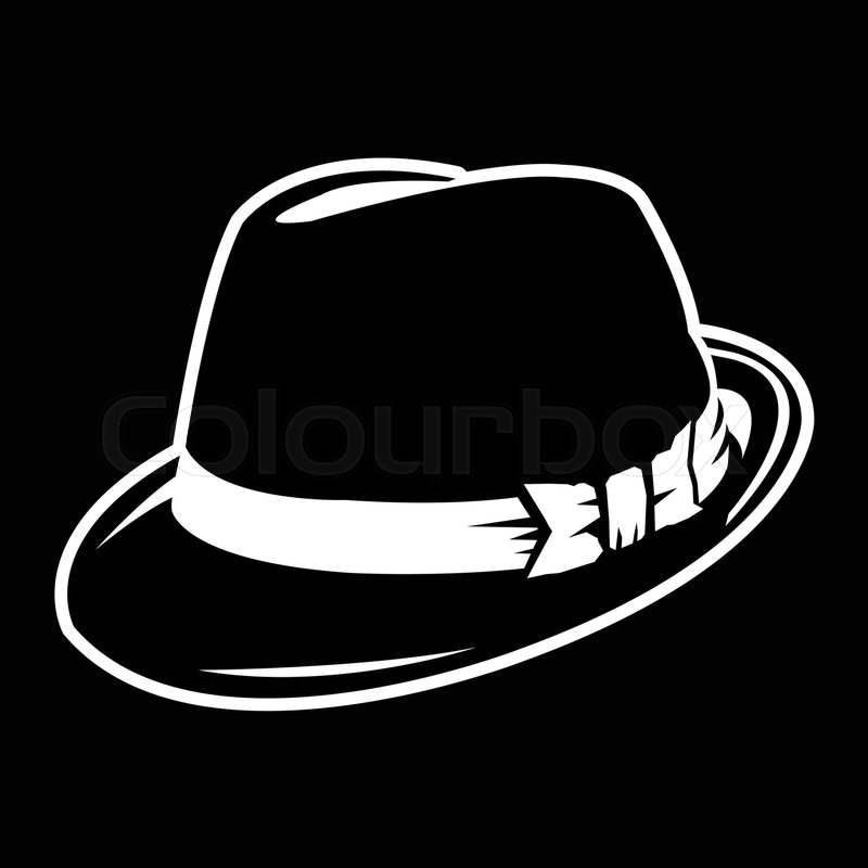 800x800 Vector Illustration Fedora Hat Stock Vector Colourbox