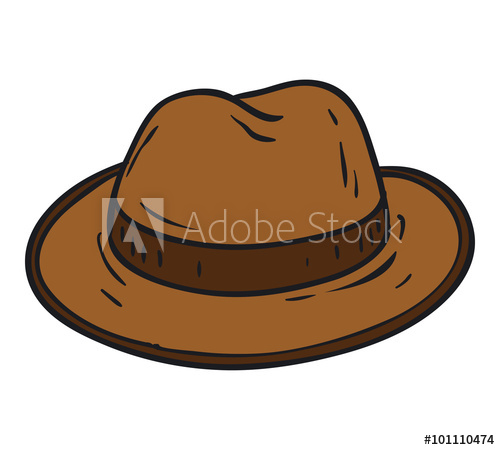 500x450 Brown Fedora Hat