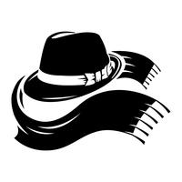 200x200 Fedora Hat Free Vector Art