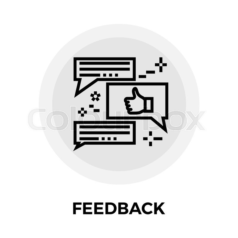 800x800 Feedback Icon Vector Flat Icon Stock Vector Colourbox