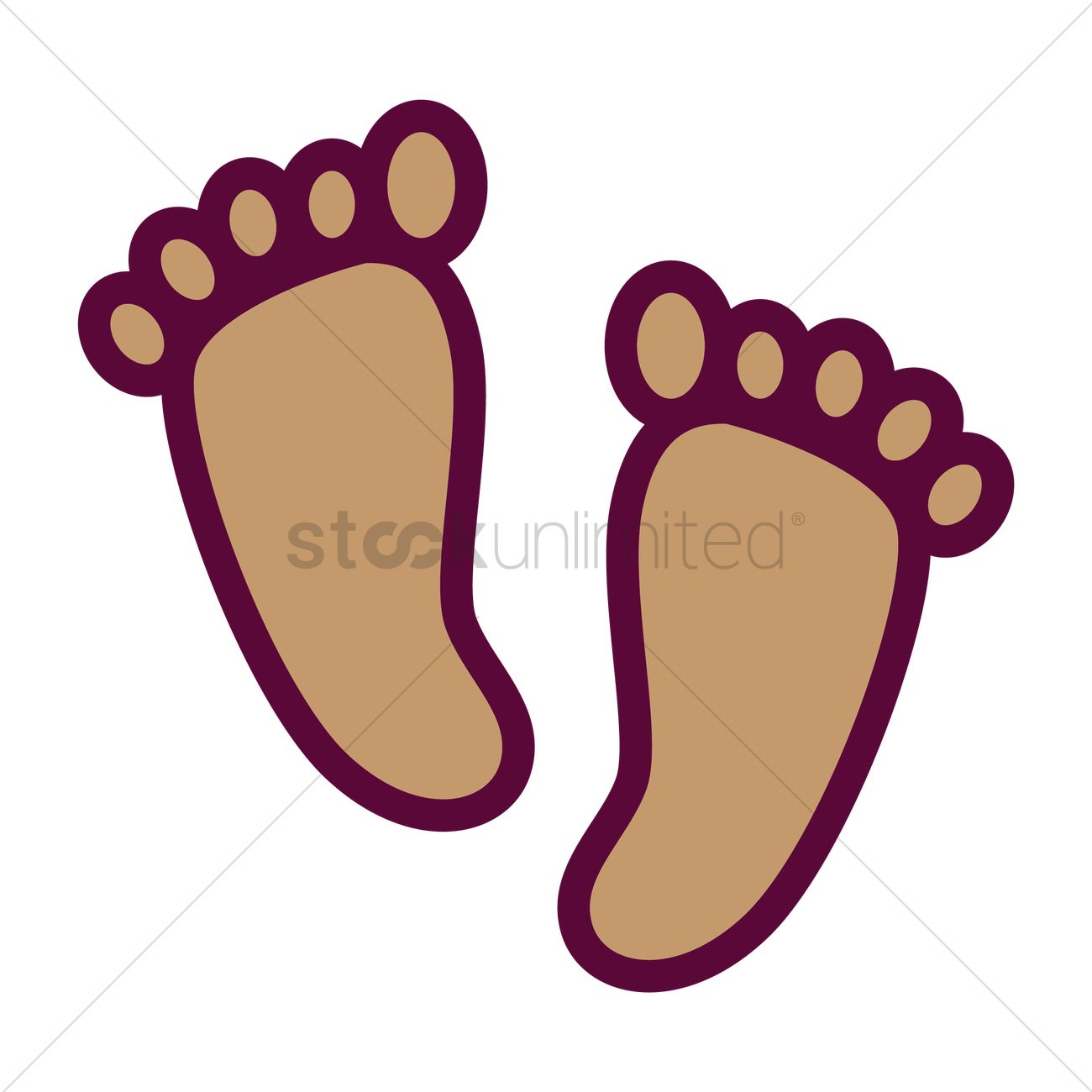 1300x1300 Feet Vector Image