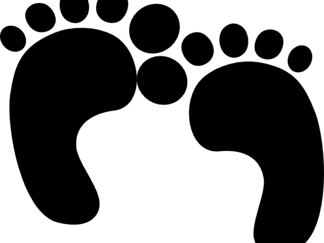 640x480 Hd Sparkle Clipart Baby Footprint