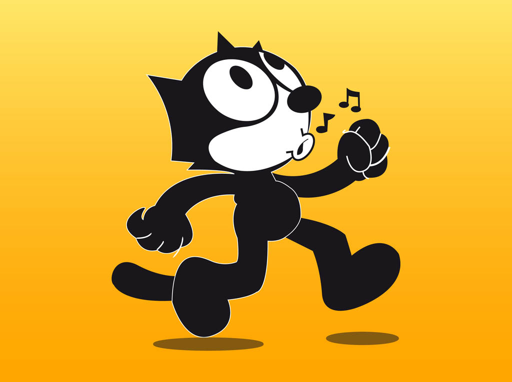 1024x765 Felix The Cat Vector Art Graphics