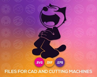 340x270 Felix Cat Vector Etsy