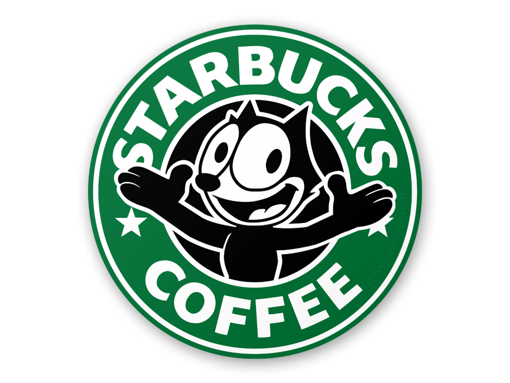 1024x768 Starbucks Logo With Felix The Cat Logos In Felix The Cats