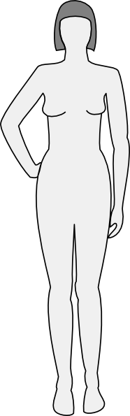 Female Body Silhouette Front Clip Art 186x595 Female Body Silhouette Front Clip Art