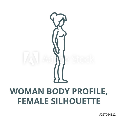 female body silhouette sketch