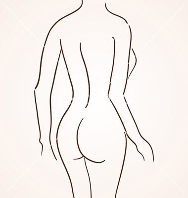 Female Body Silhouette Vector 380x400 Female Body Silhouette Vector
