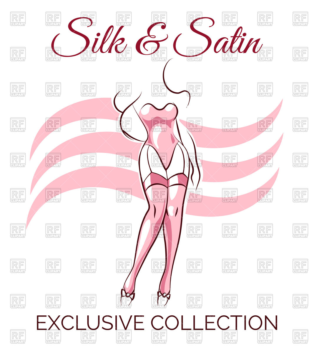 Lingerie Shop Emblem With Female Body Vector Image Of People 1067x1200 Lingerie Shop Emblem With Female Body Vector Image Of People