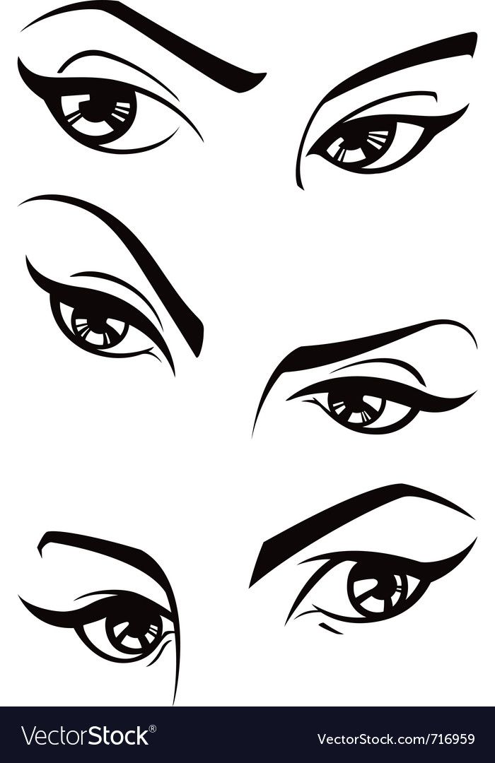 Female Eyes Royalty Free Vector Image 700x1080 Female Eyes Royalty Free Vector Image