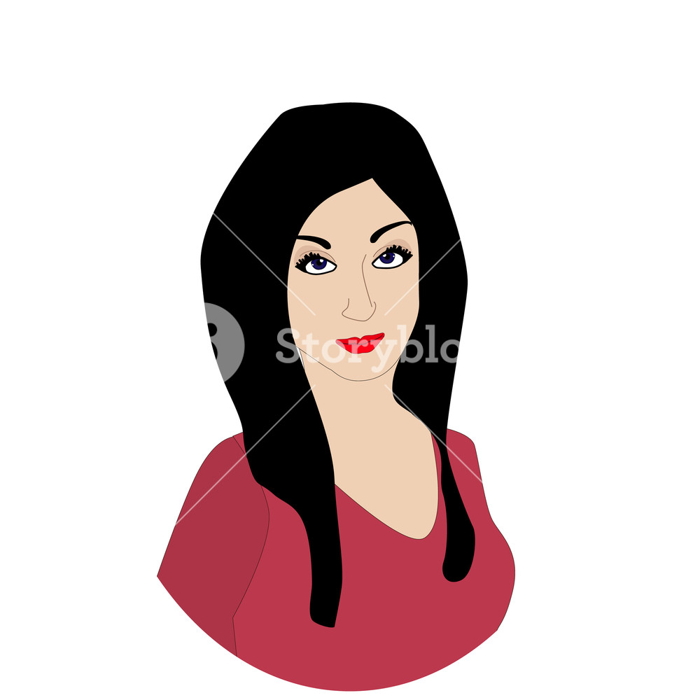 Pop Art Woman Portrait Women With Black Hair And Dark Eyes 1000x1000 Pop Art Woman Portrait Women With Black Hair And Dark Eyes
