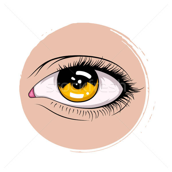 Set Of Female Eyes Vector Illustration For Health Glamour Design 600x600 Set Of Female Eyes Vector Illustration For Health Glamour Design
