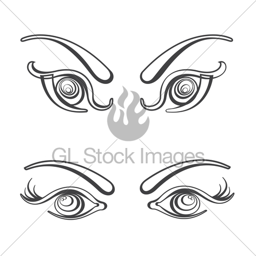 Sets Of Female Eyes Vector Illustration Fully Editable E Gl 500x500 Sets Of Female Eyes Vector Illustration Fully Editable E Gl