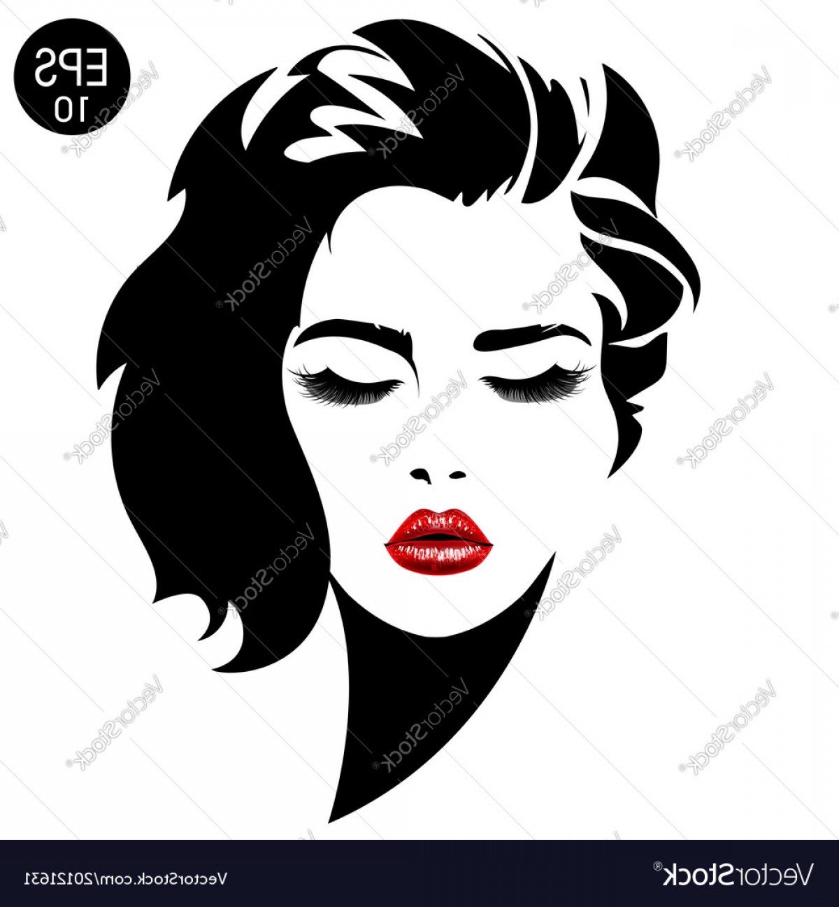 1200x1296 Woman Face Fashion Portrait Vector Cqrecords