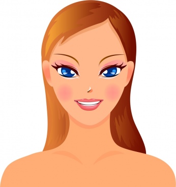 346x368 Woman Face Free Vector Download