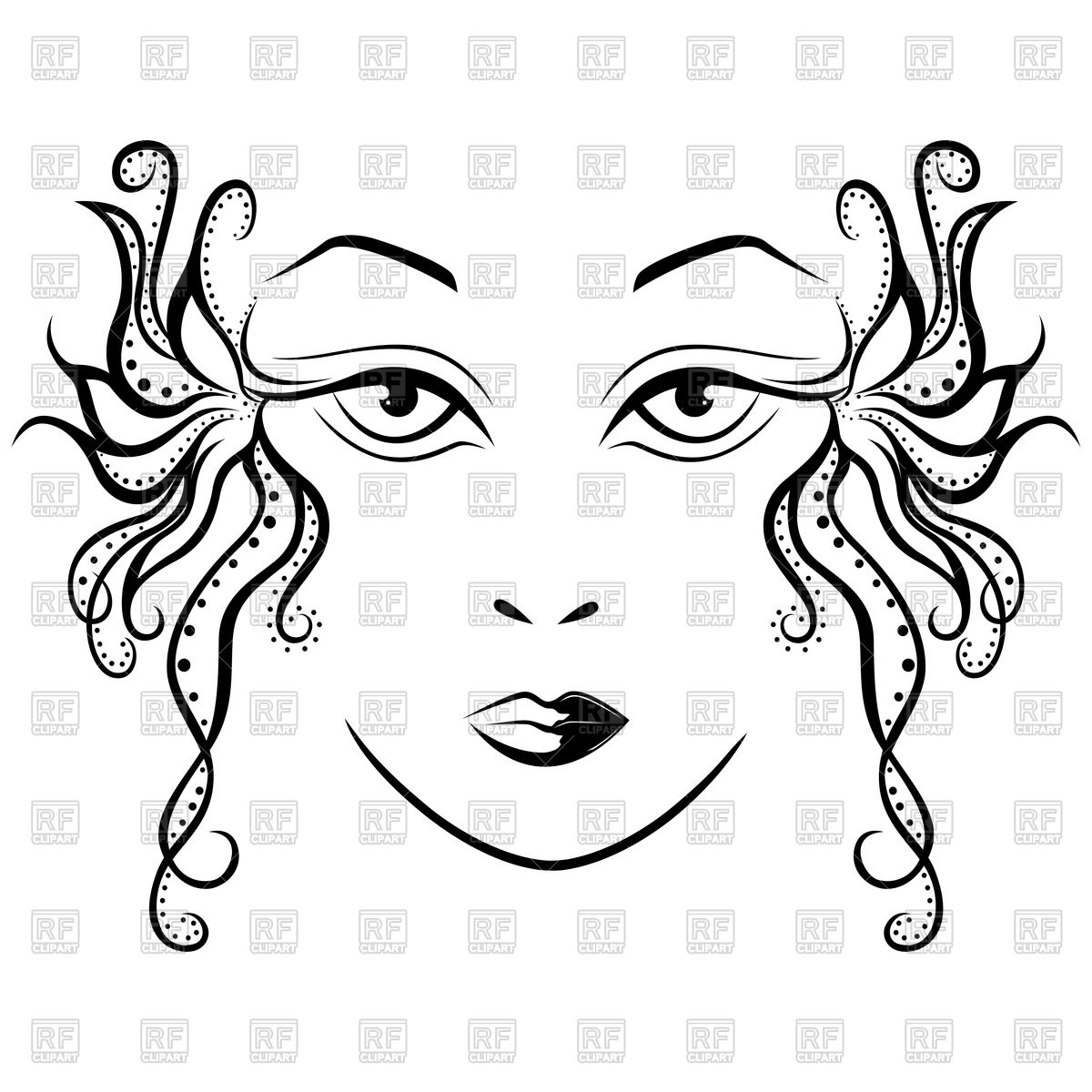 1200x1200 Abstract Female Face Vector Image Of People Natareal