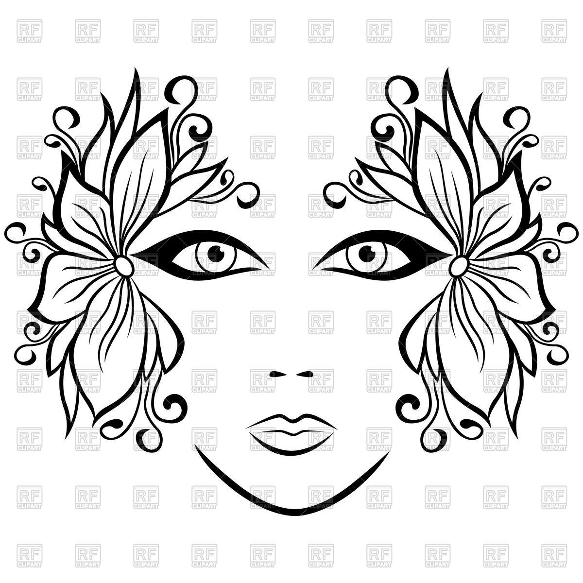 1200x1200 Abstract Female Face Vector Image Of People Natareal