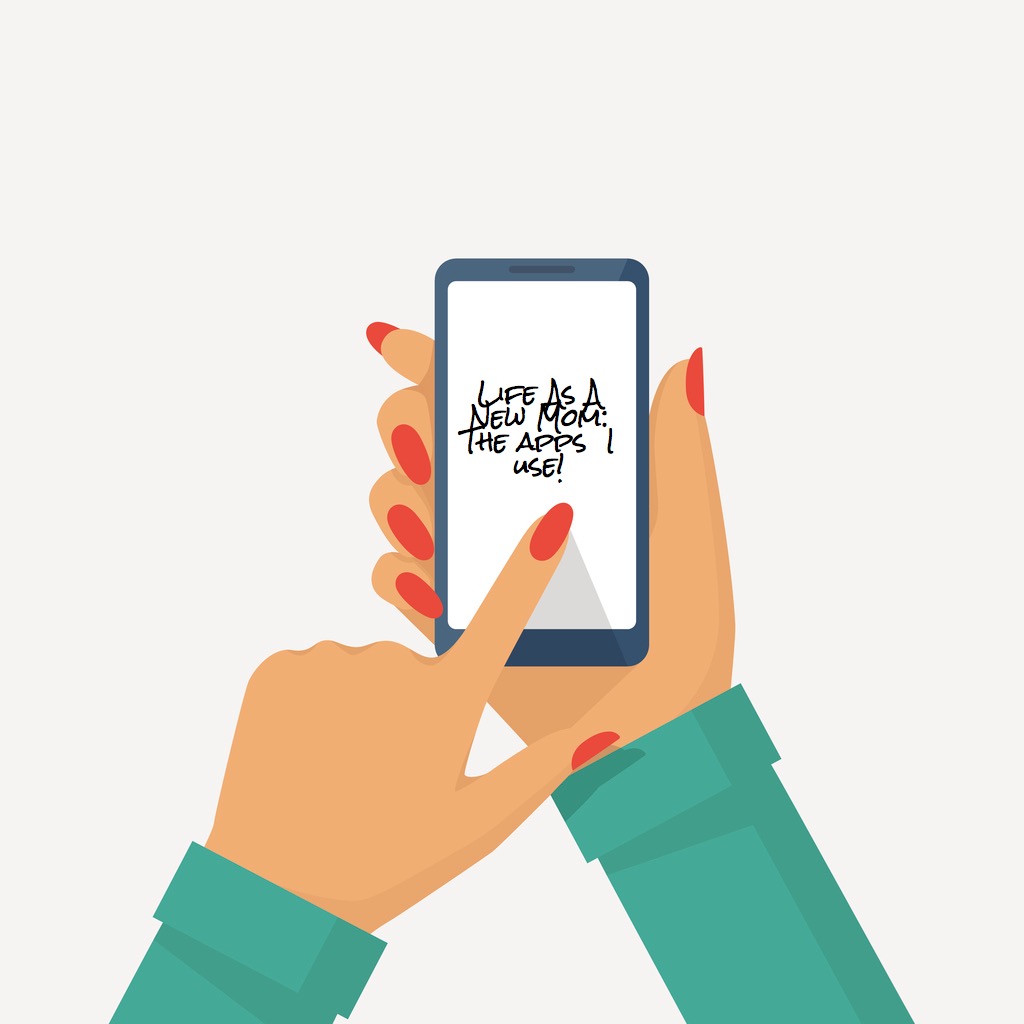 1024x1024 Phone In Female Hand Vector