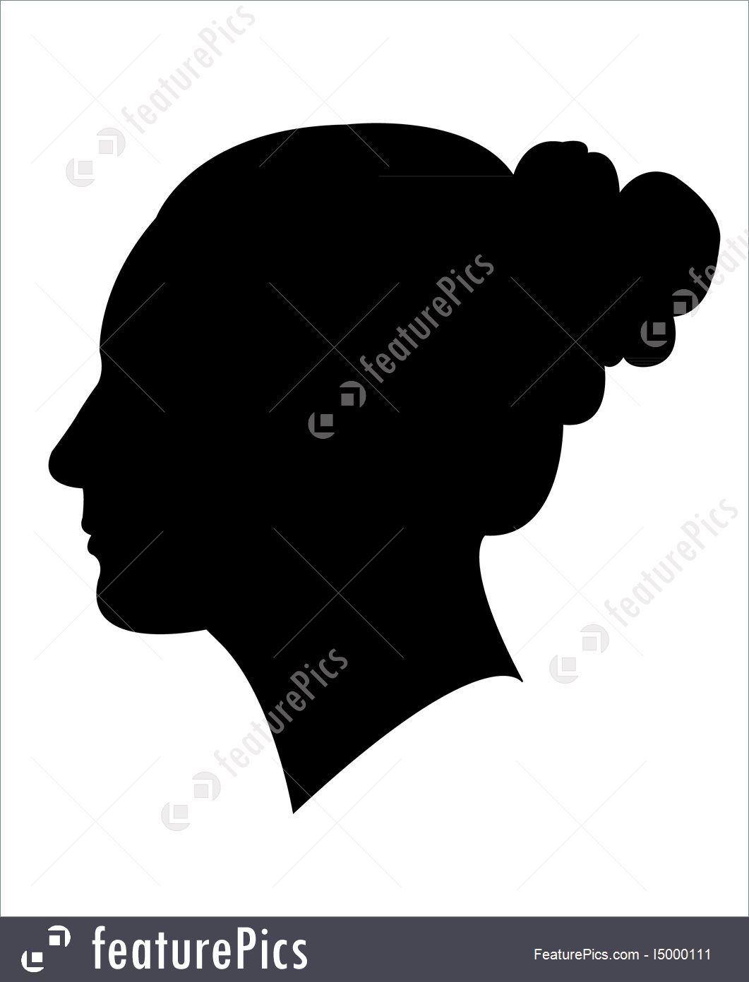 1061x1392 Illustration Of Female Head Silhouette