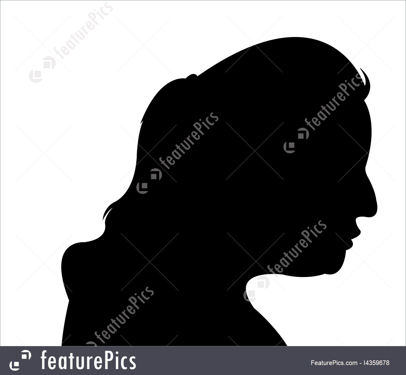 1300x1203 Silhouettes And Outlines A Lady Head Silhouette Vector