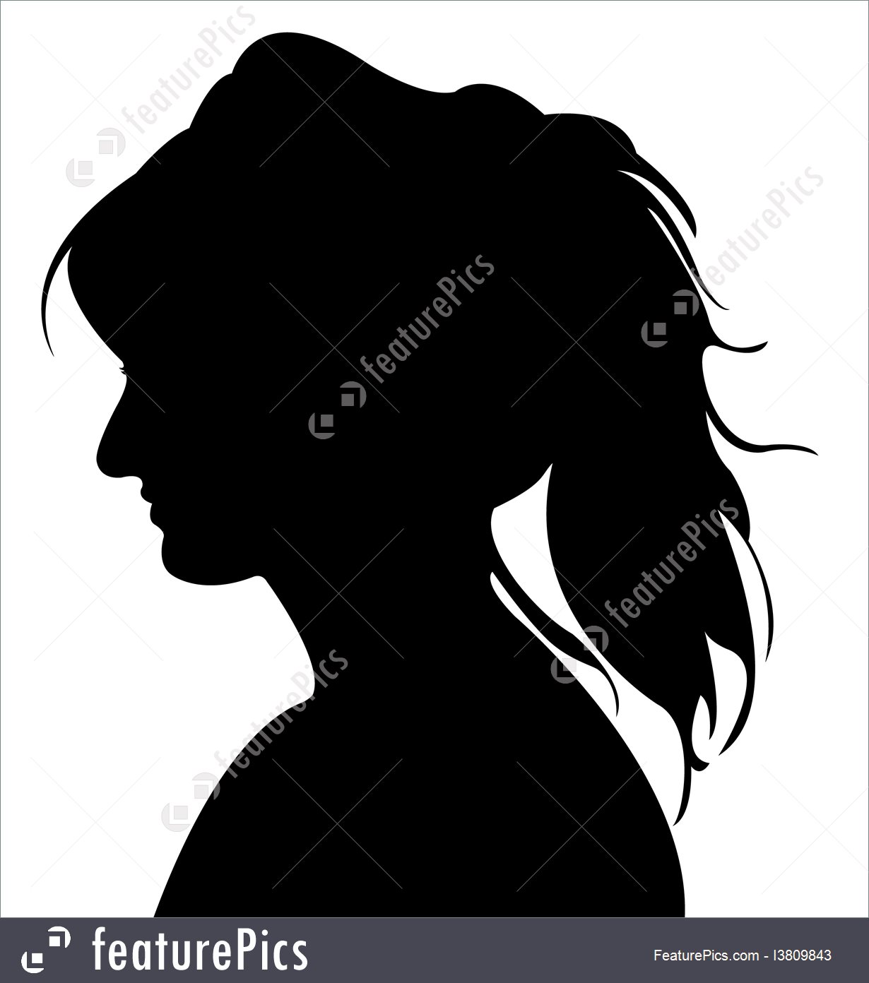 1230x1392 Silhouettes And Outlines Lady Head Silhouette Vector