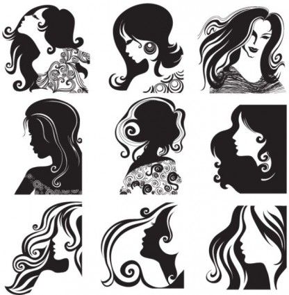 416x425 Female Head Pattern Vector Welding Projects Graphic Design Art