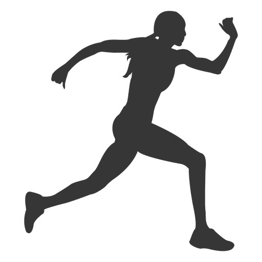 512x512 Female Running Silhouette