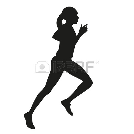 450x450 Huge Collection Of 'female Runners Silhouette' Download More Than