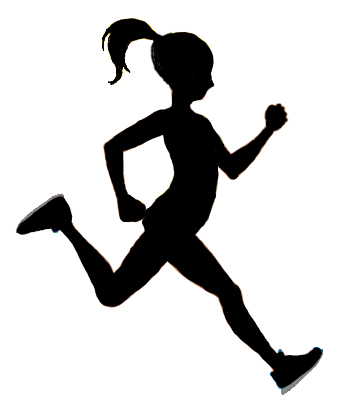 342x404 Child Runner Silhouette